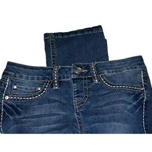 YMI Womens Size 3 Blue  Capri Jeans 26x20